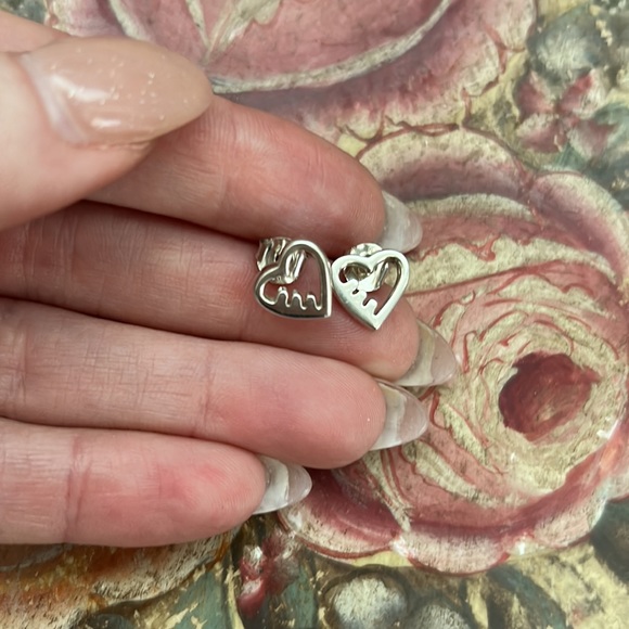 Coach Heart Stud Earrings - Picture 2 of 3